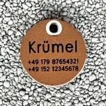 dunkles Leder, 36 mm