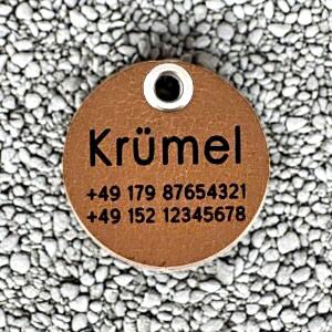 dunkles Leder, 36 mm