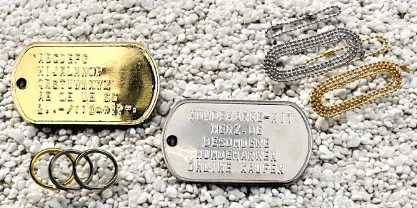 DogTags Edelstahl oder Messing