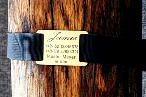Hundemarke - Plaketten für Halsbänder aus flachem Material
